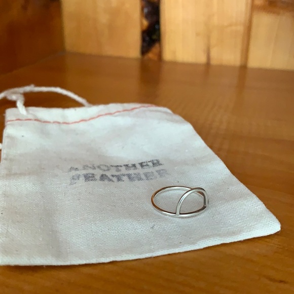 🌿 Another Feather Curve Ring - Picture 2 of 5